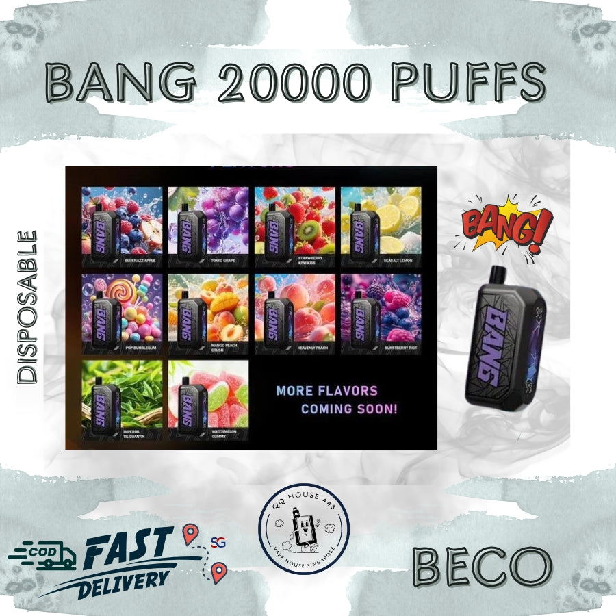Beco Bang Shisha 20000 puffs with a bunch of flavors selection | Singapore disposable vape offered by SG Vape House QQ 443