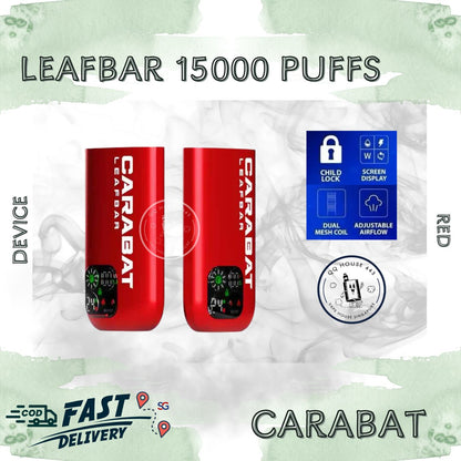 Carabat Leafbar 15000 red device | Buy vape from SG VAPE HOUSE QQ 443