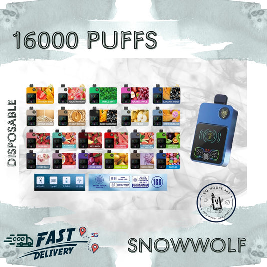 Snowwolf 16000 puffs disposable vape | Buy vape in Singapore | SG VAPE HOUSE QQ 443