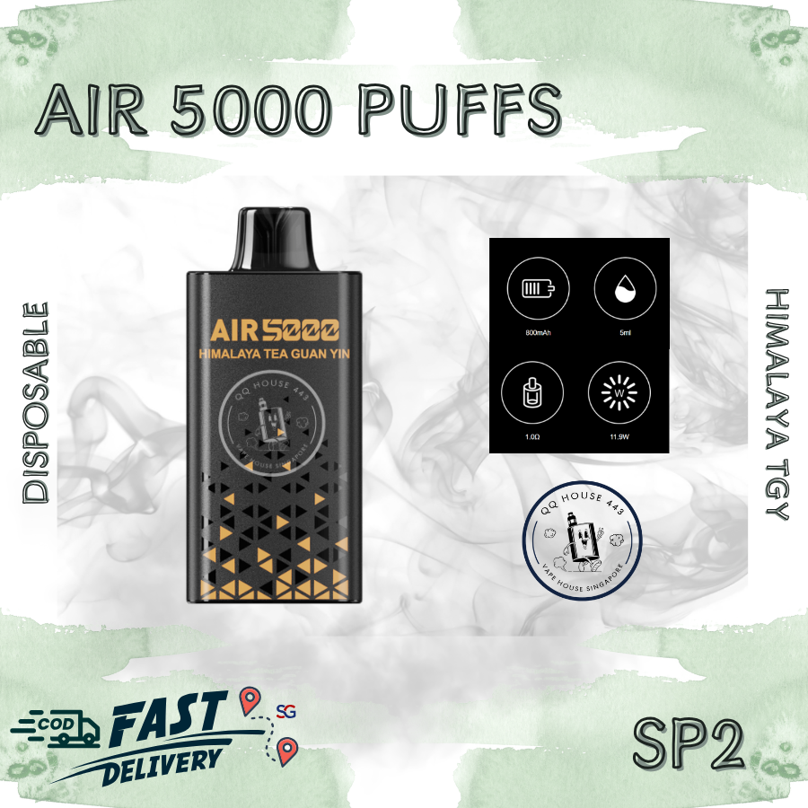 SP2 Air 5000 Disposable Vape – Himalaya Tie Guan Yin – Buy in Singapore | SG Vape House QQ 443
