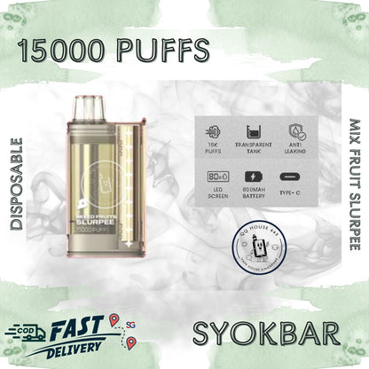 Syokbar 15000 disposable vape – Mix Fruit Slurpee – Buy in Singapore | SG Vape House QQ 443